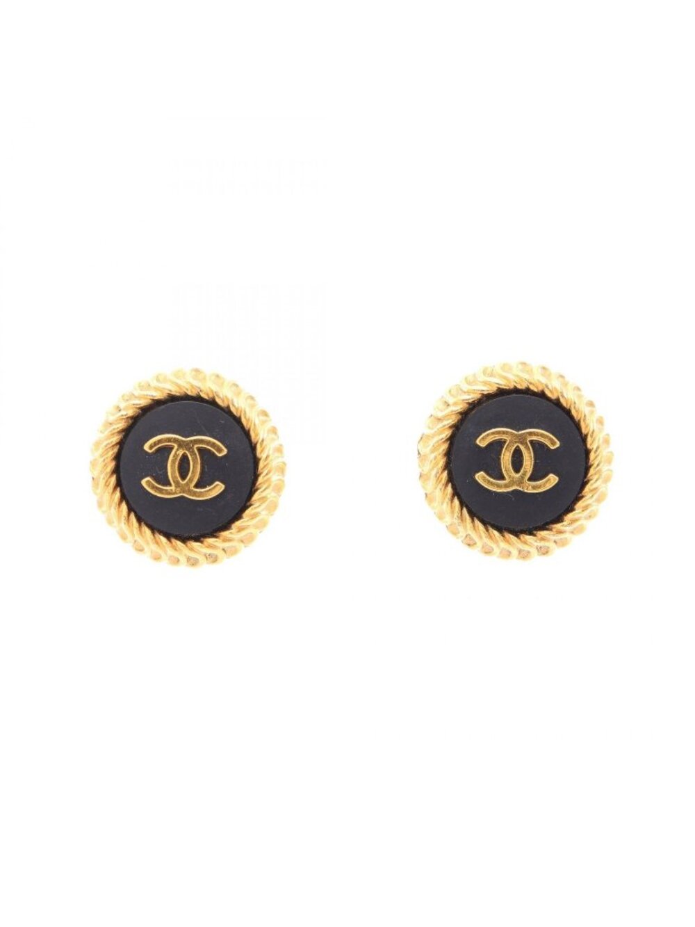 Chanel Earrings CC Logo Round
